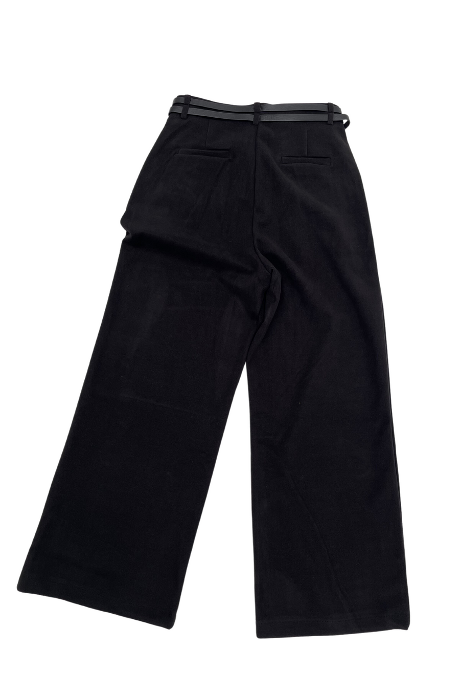 Double Belt Trousers - Black