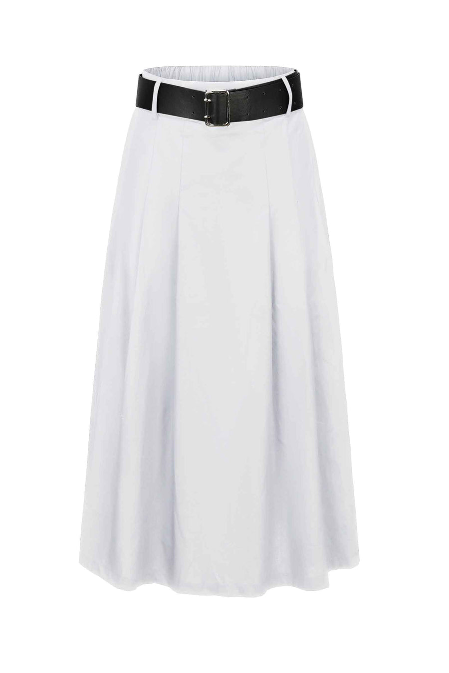 Darcy Belted Skirt - White