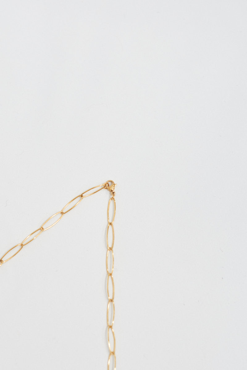 Wide Chain Necklace - Gold