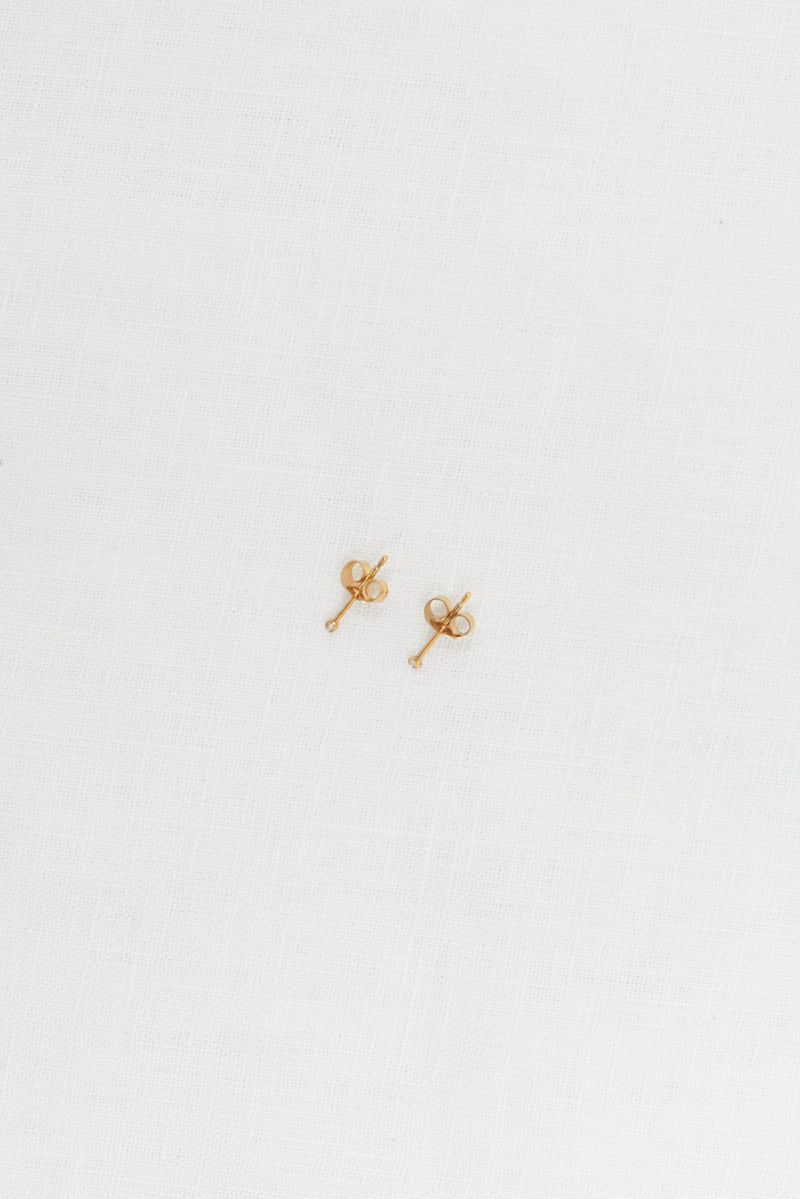 Extra Small Pin Diamante Earrings