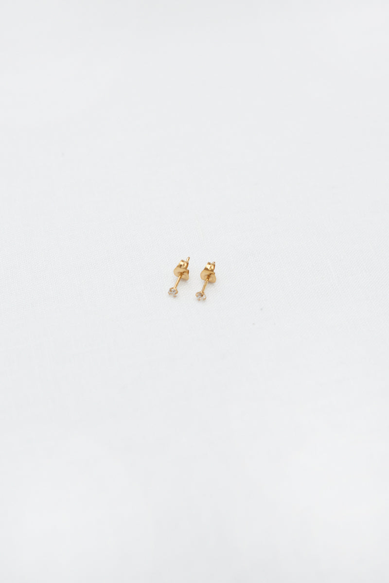 Extra Small Pin Diamante Earrings