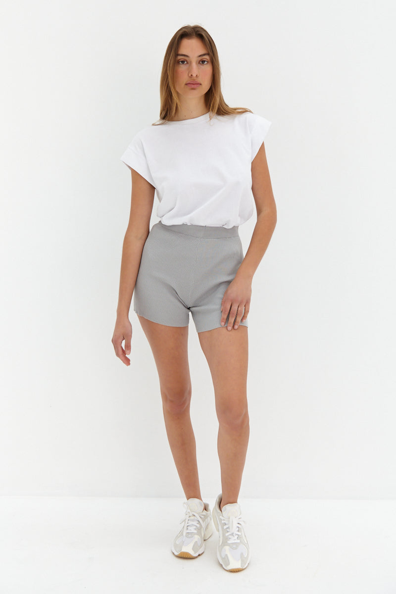 Knit Shorts - Grey