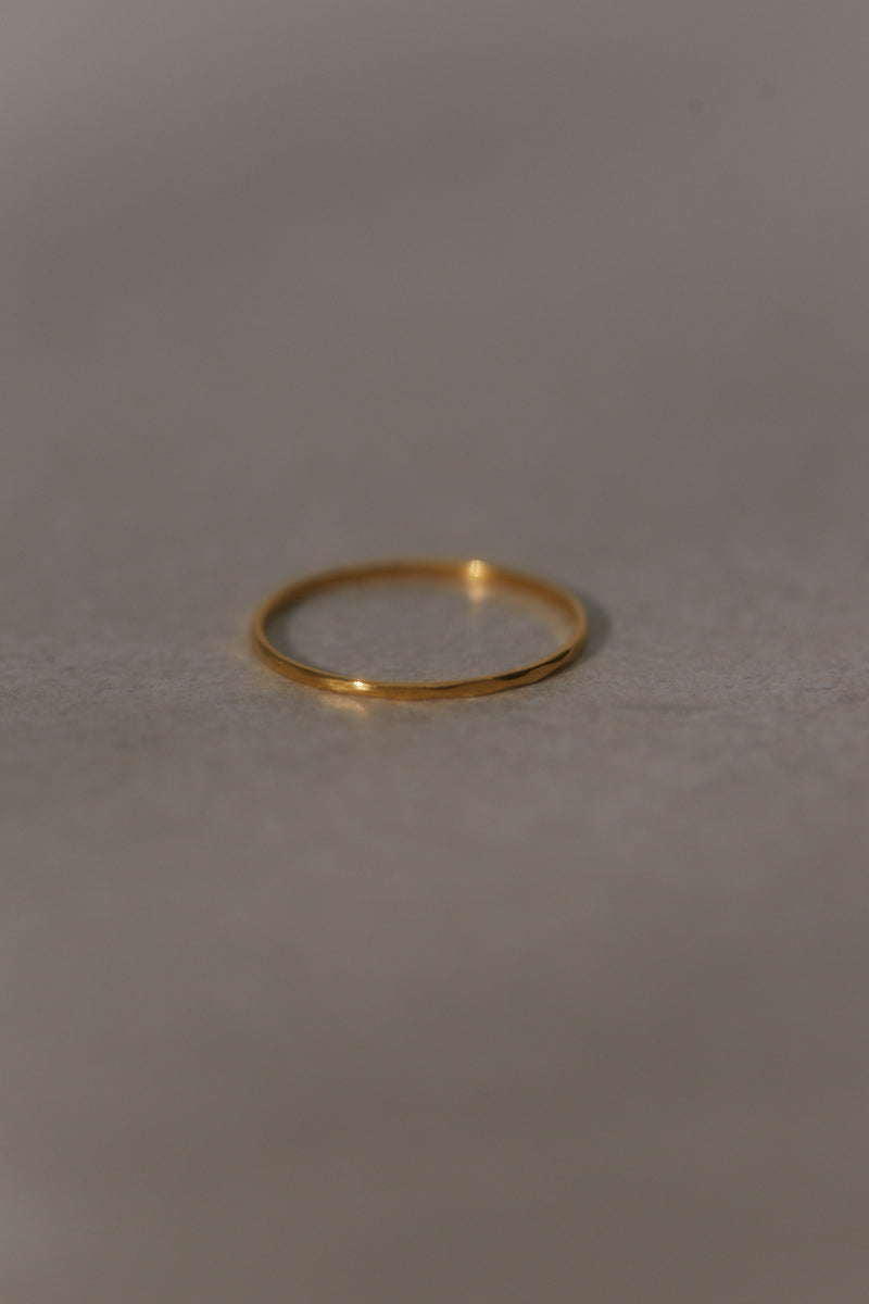 Hammered Ring - Gold Plated