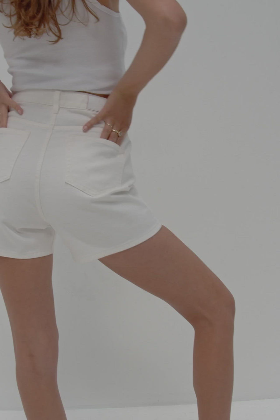 Jean Shorts - White