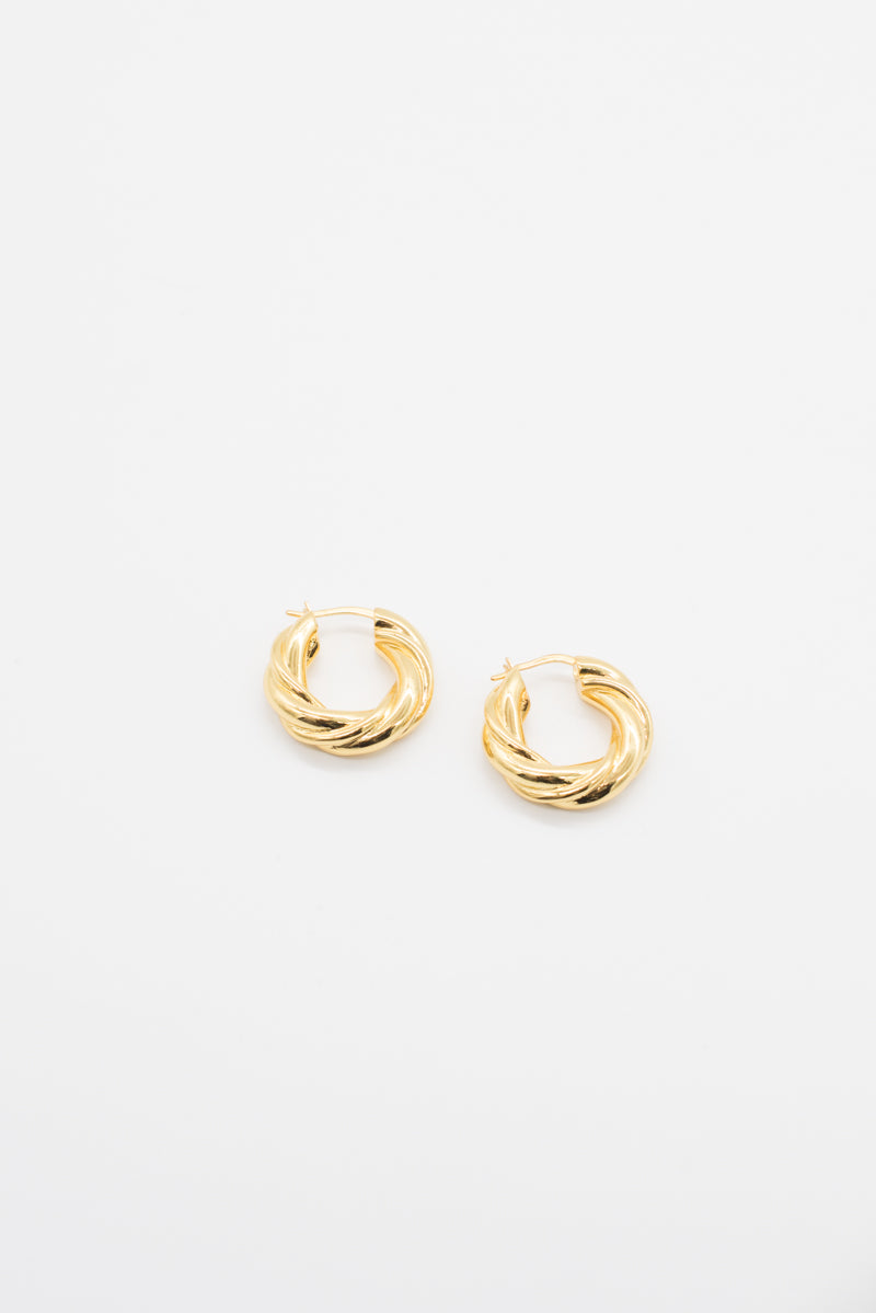 Mini Rope Earrings - 14K Gold Plated